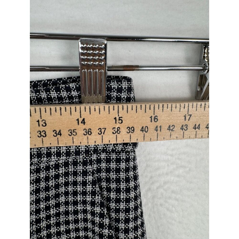 Veronica Beard Houndstooth Pattern Cropped Straig… - image 4